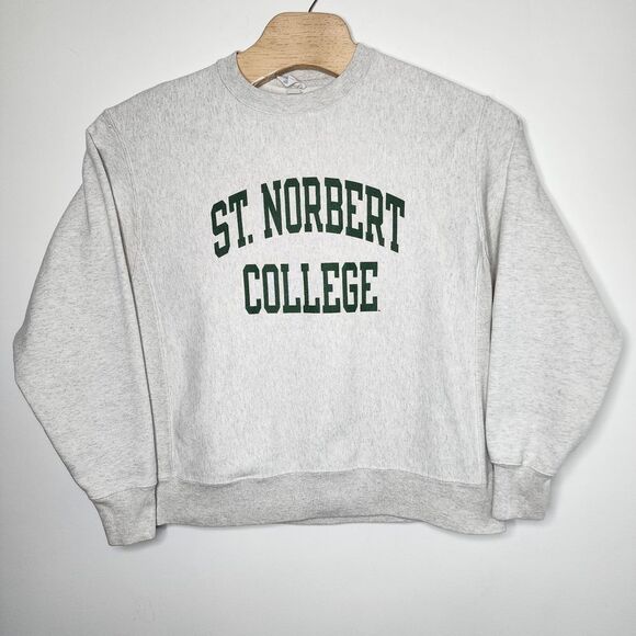 Champion Other - Vintage Champion Reverse‎ Weave St Norbert College Gray Pullover Sweatshirt Sz L